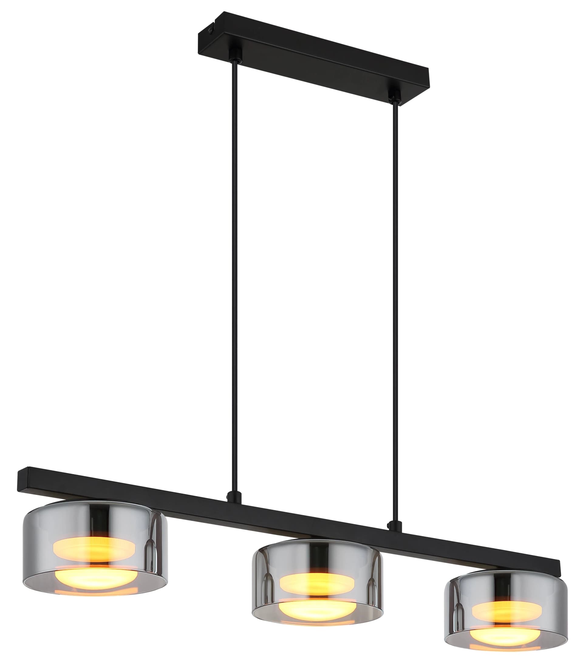 Hängeleuchte HIGGINS Schwarz Aluminium GLOBO Lighting