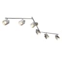GLOBO LIGHTING Deckenspot Samt silber verstellbar Bild 1