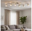 GLOBO LIGHTING Deckenspot Samt silber verstellbar Bild 3