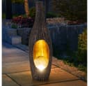 GLOBO LIGHTING Solarleuchte Warmweiß Rattan-Look 2er Set Bild 3