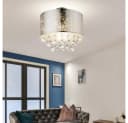 GLOBO LIGHTING LED Deckenleuchte Kristall Blattgold/Blattsilber Bild 3