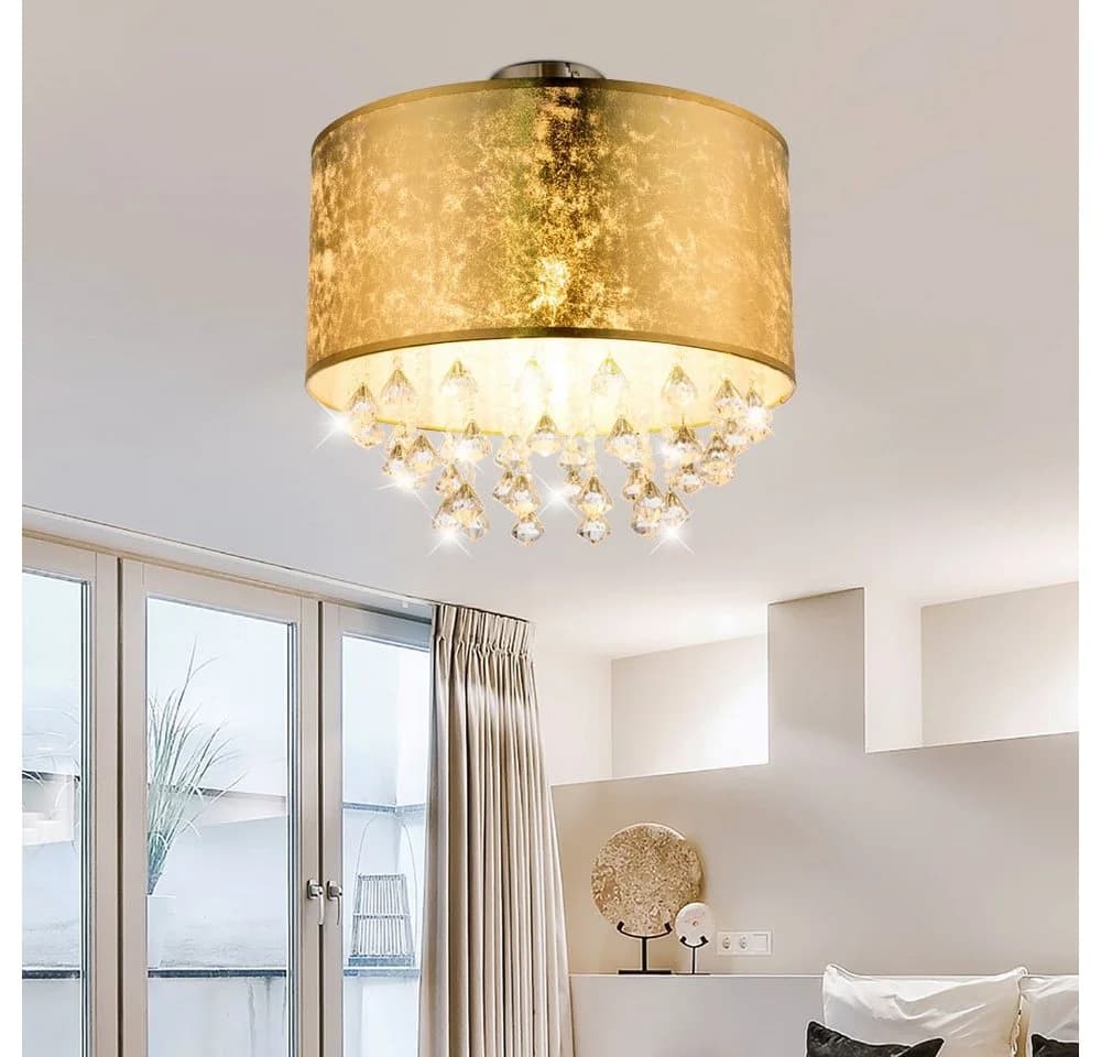 GLOBO LIGHTING LED Deckenleuchte Kristall Esszimmer Warmweiß - Bild 3