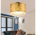 GLOBO LIGHTING LED Deckenleuchte Kristall Esszimmer Warmweiß Bild 4