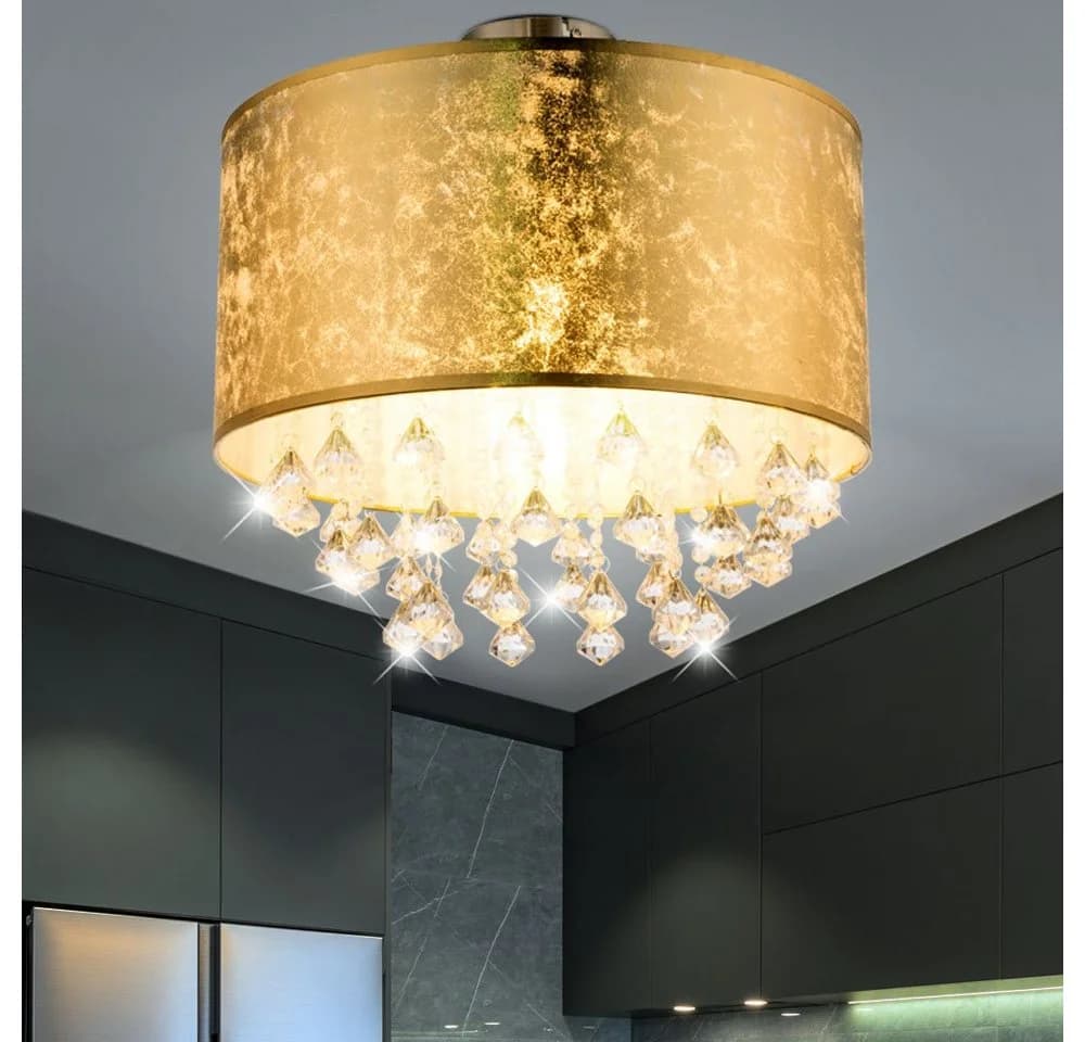 GLOBO LIGHTING LED Deckenleuchte Kristall Esszimmer Warmweiß - Bild 5