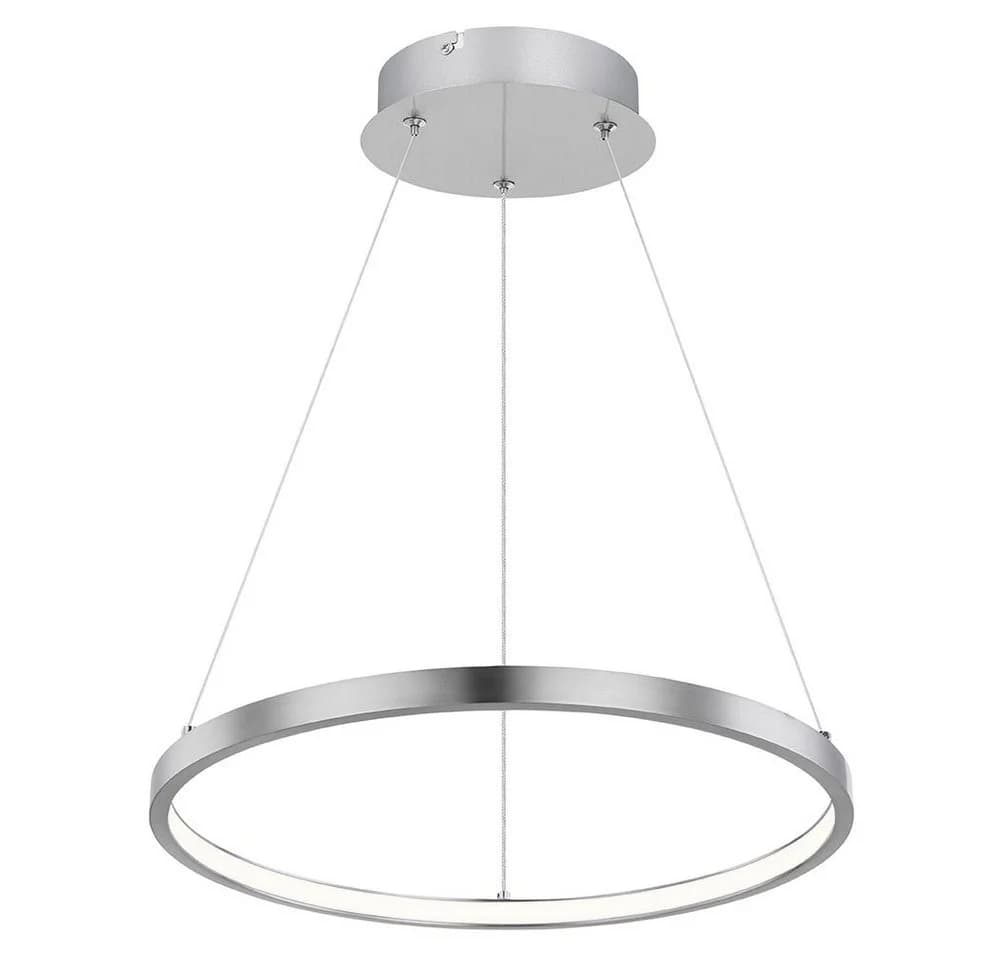 GLOBO LIGHTING LED Pendelleuchte Ring Silber Warmweiß - Bild 5