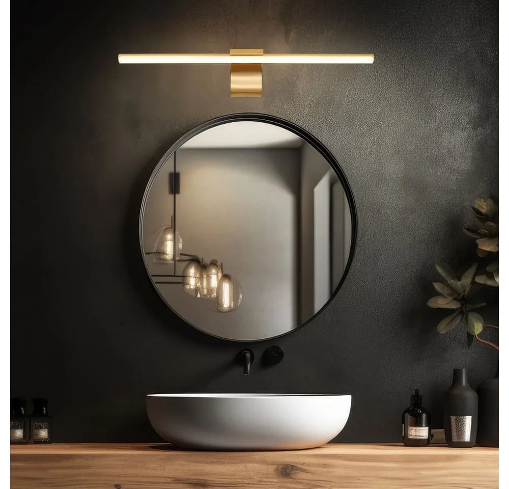 GLOBO LIGHTING LED Wandleuchte Neutralweiß IP44 Messing - Bild 3