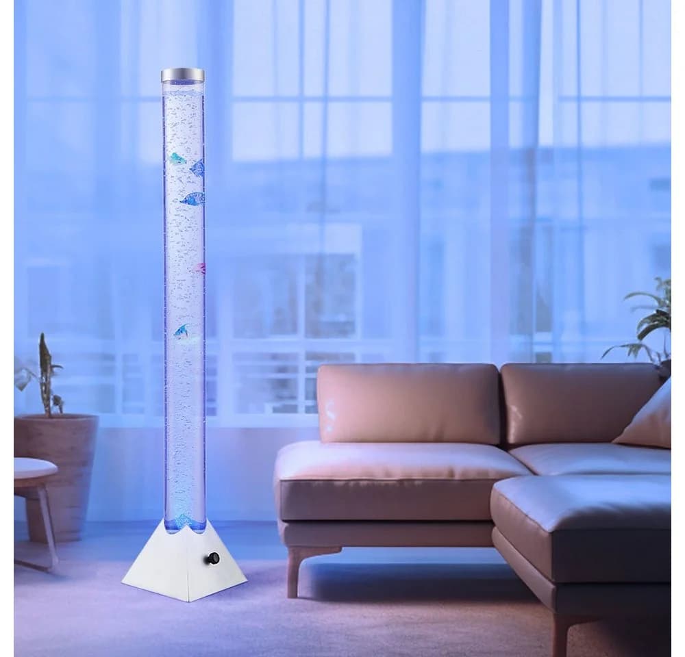 GLOBO LIGHTING LED Stehlampe mit Farbwechsel und Deko-Fischen