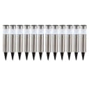 GLOBO LIGHTING LED Gartenleuchte 12er Set Solar Silber IP44 Bild 1