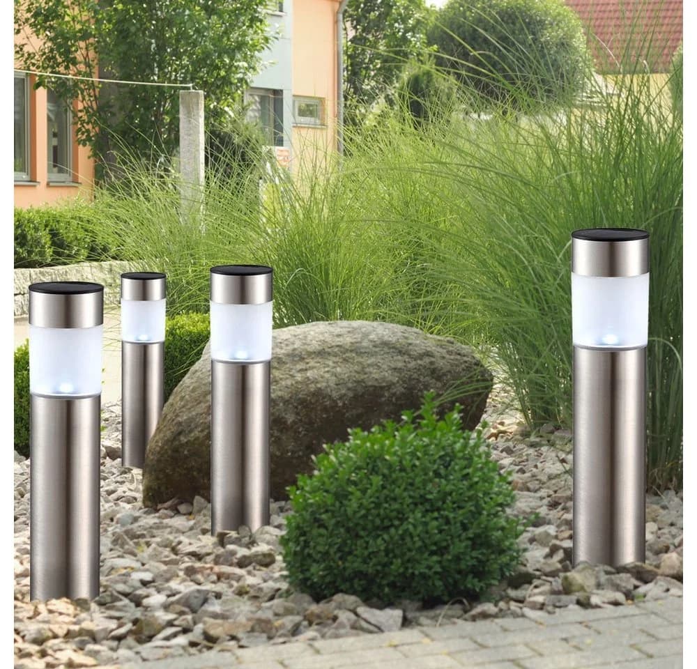 GLOBO LIGHTING LED Gartenleuchte 12er Set Solar Silber IP44 - Bild 5