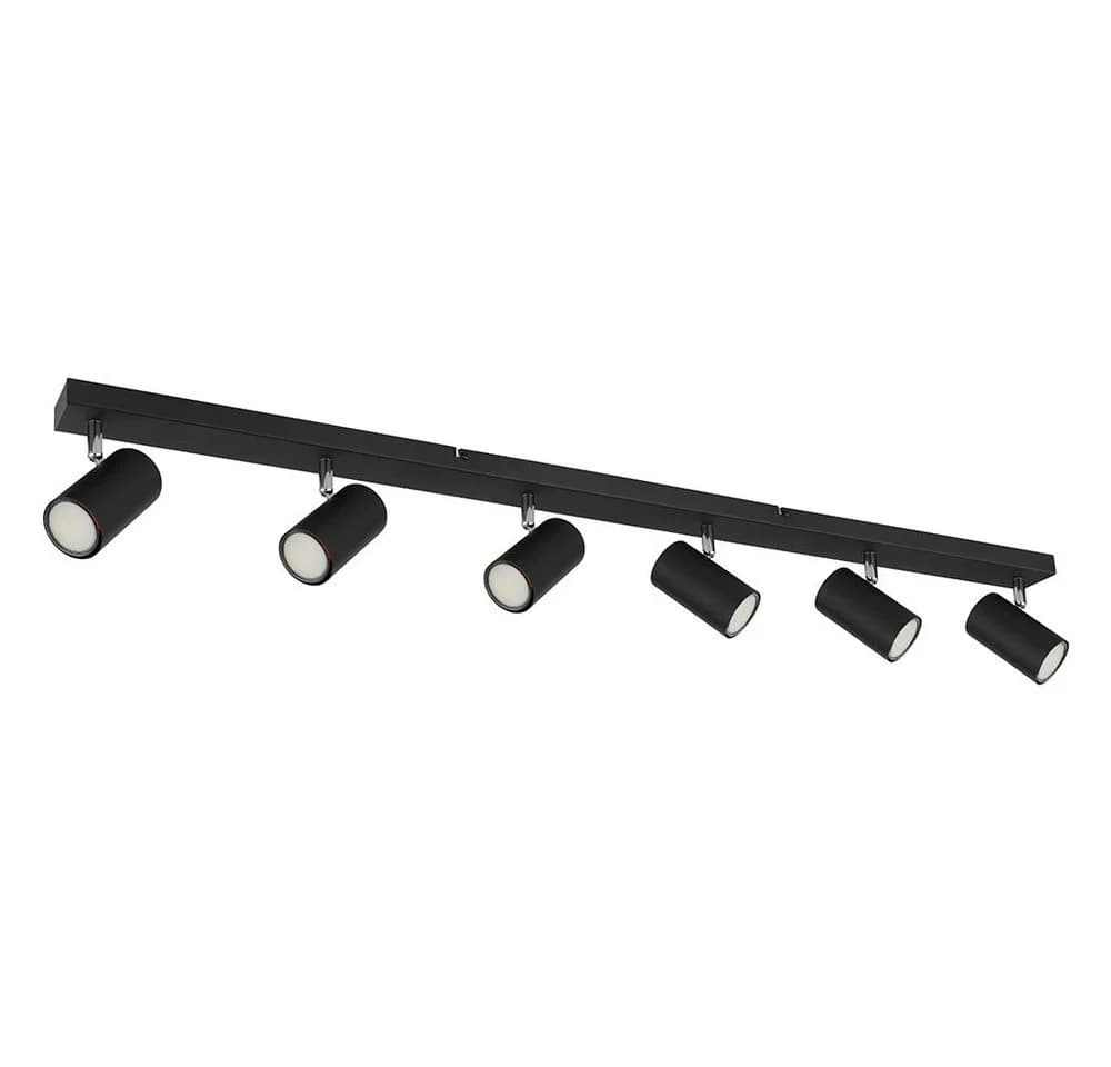 GLOBO LIGHTING Deckenspots 6-flammig Schwarz Metall