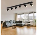 GLOBO LIGHTING Deckenspots 6-flammig Schwarz Metall Bild 4