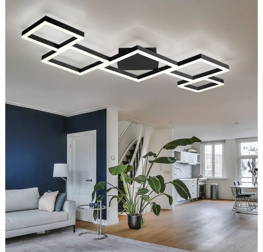 GLOBO LIGHTING LED Deckenleuchte CCT Dimmbar Schwarz Modern - Bild 3