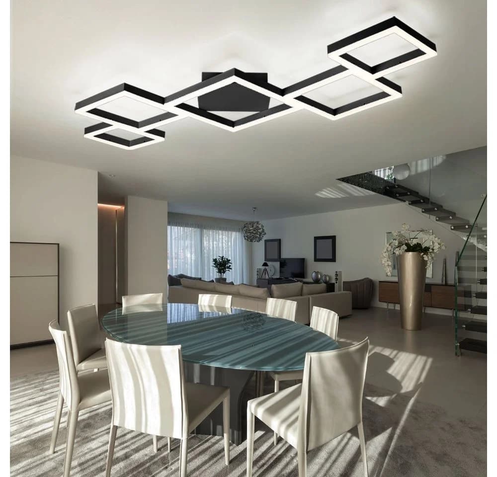 GLOBO LIGHTING LED Deckenleuchte CCT Dimmbar Schwarz Modern - Bild 5