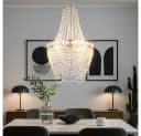 GLOBO LIGHTING Kronleuchter Modern Chrom Acrylkristalle Hängelampe Bild 5