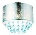 GLOBO LIGHTING LED Deckenleuchte Silber Kristall mit Fernbedienung Bild 1