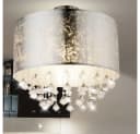 GLOBO LIGHTING LED Deckenleuchte Silber Kristall mit Fernbedienung Bild 5