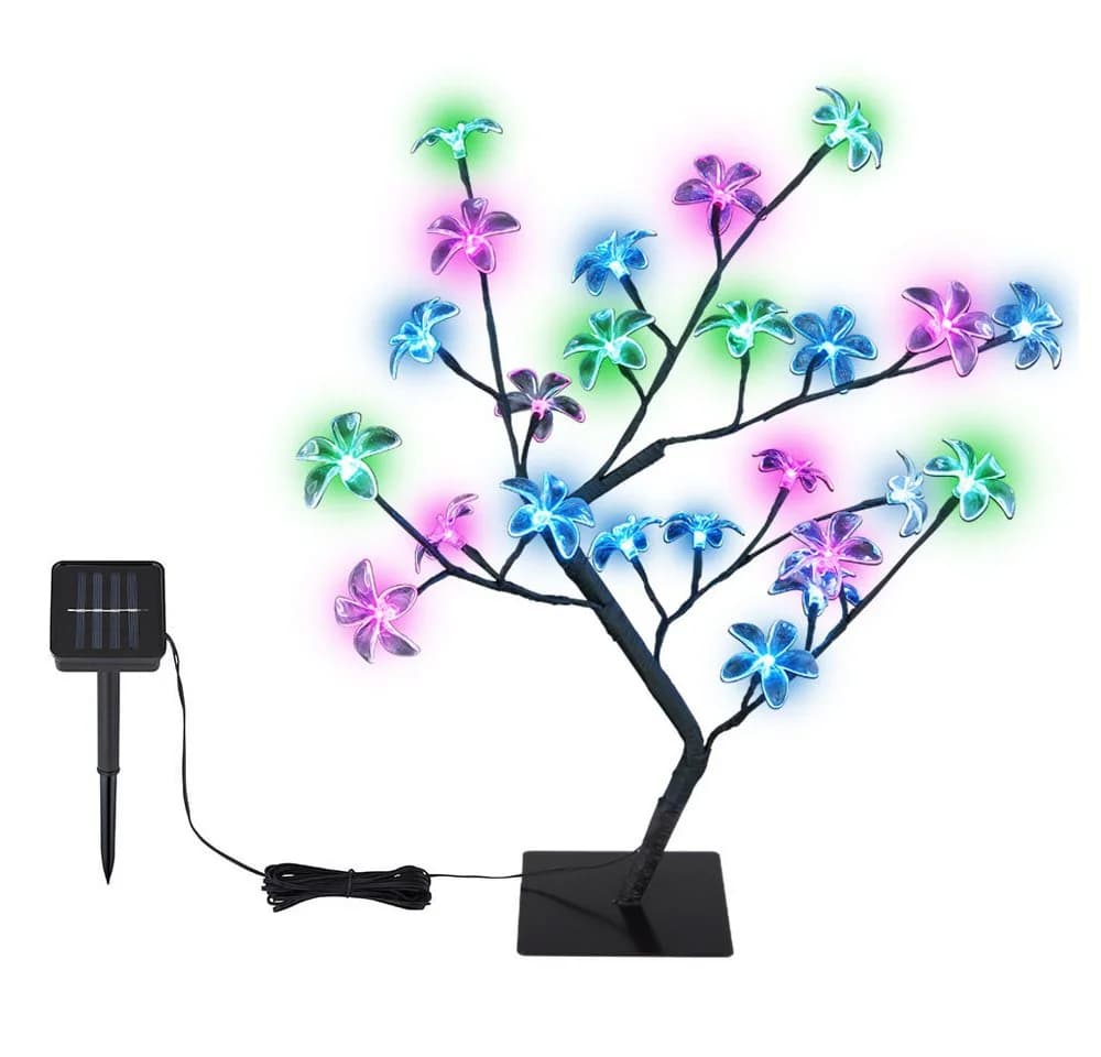 GLOBO LIGHTING Solarleuchte LED Schwarz Blau Lila Garten Deko