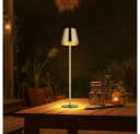 GLOBO LIGHTING LED Tischleuchte Messing Akku Touchdimmer IP44 Bild 3