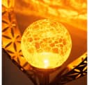 GLOBO LIGHTING Solarleuchte LED Warmweiß Crackle Optik Garten Bild 4
