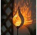 GLOBO LIGHTING Solarleuchte LED Warmweiß Crackle Optik Garten Bild 5