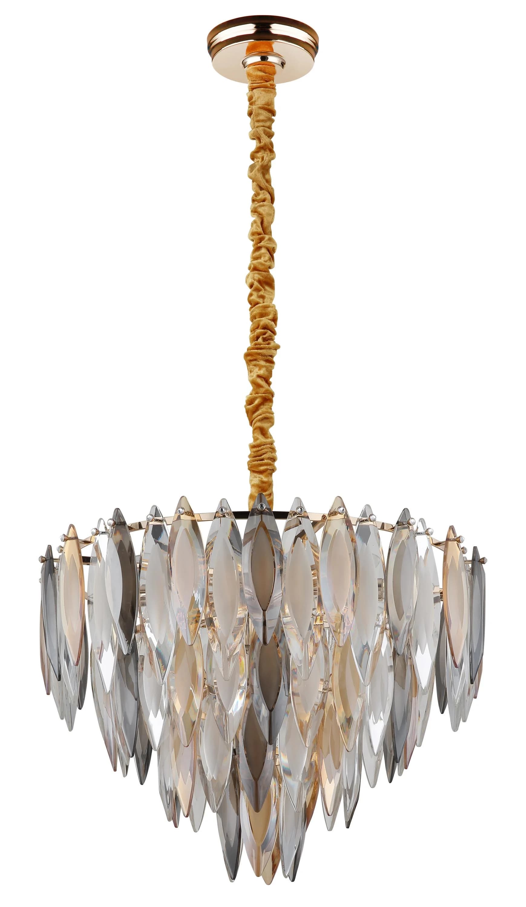 Kronleuchter ELINOR Goldfarben Metall GLOBO Lighting