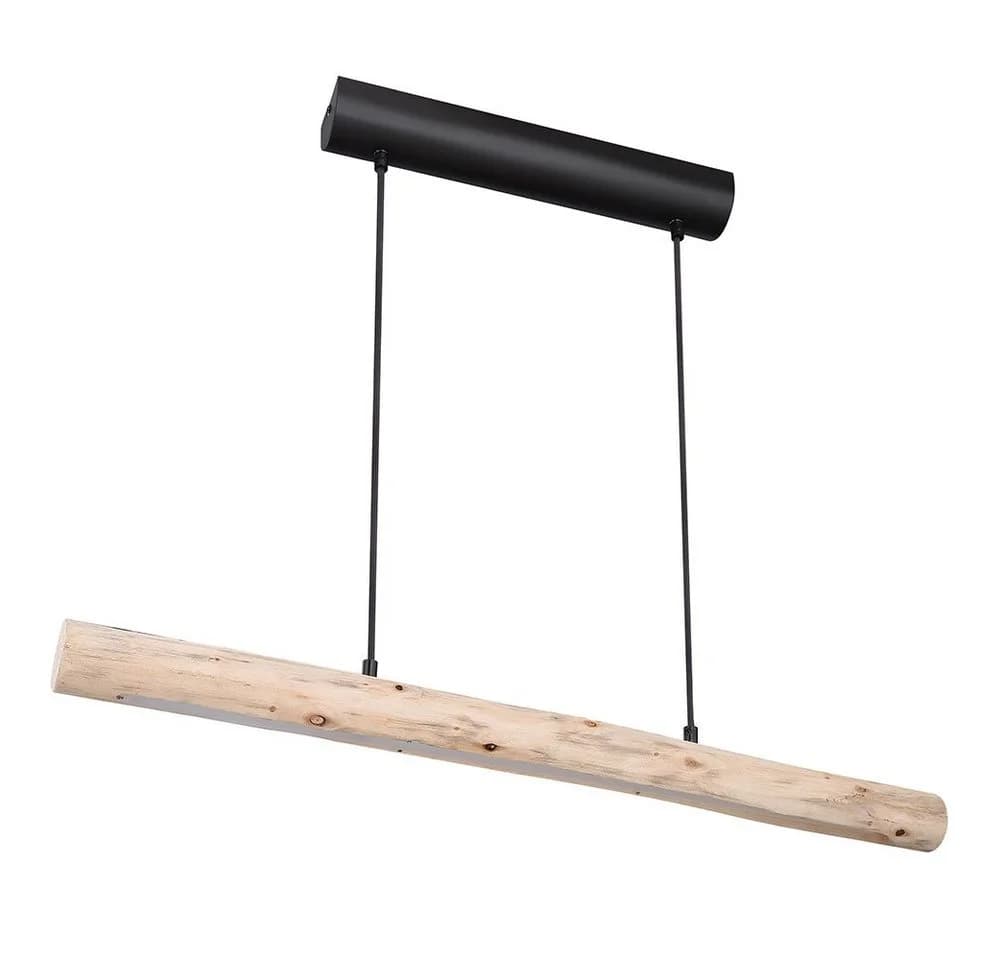 GLOBO LIGHTING LED-Hängeleuchte Holz Schwarz Warmweiß