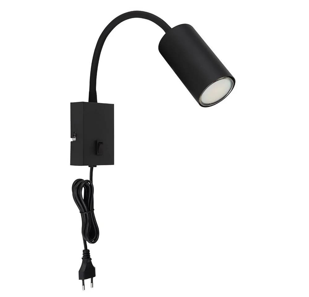 GLOBO LIGHTING Wandleuchte Schwarz GU10 Flexo mit Schalter - Bild 2