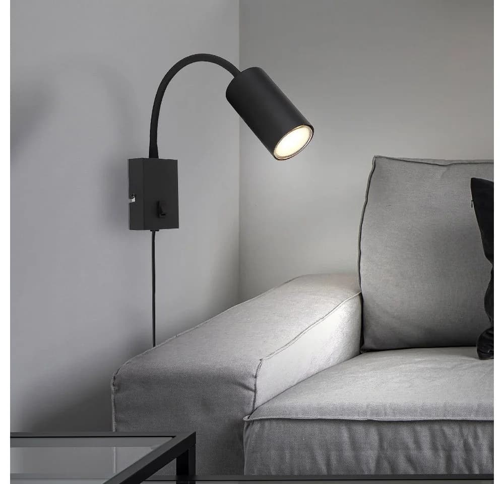 GLOBO LIGHTING Wandleuchte Schwarz GU10 Flexo mit Schalter - Bild 3