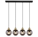 GLOBO LIGHTING Hängeleuchte Rauchglas Schwarz Modern Bild 1