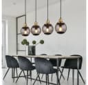 GLOBO LIGHTING Hängeleuchte Rauchglas Schwarz Modern Bild 2