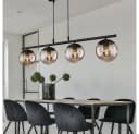 GLOBO LIGHTING Hängeleuchte Kugel Design Decken Pendel Leuchte Rauch Bild 1