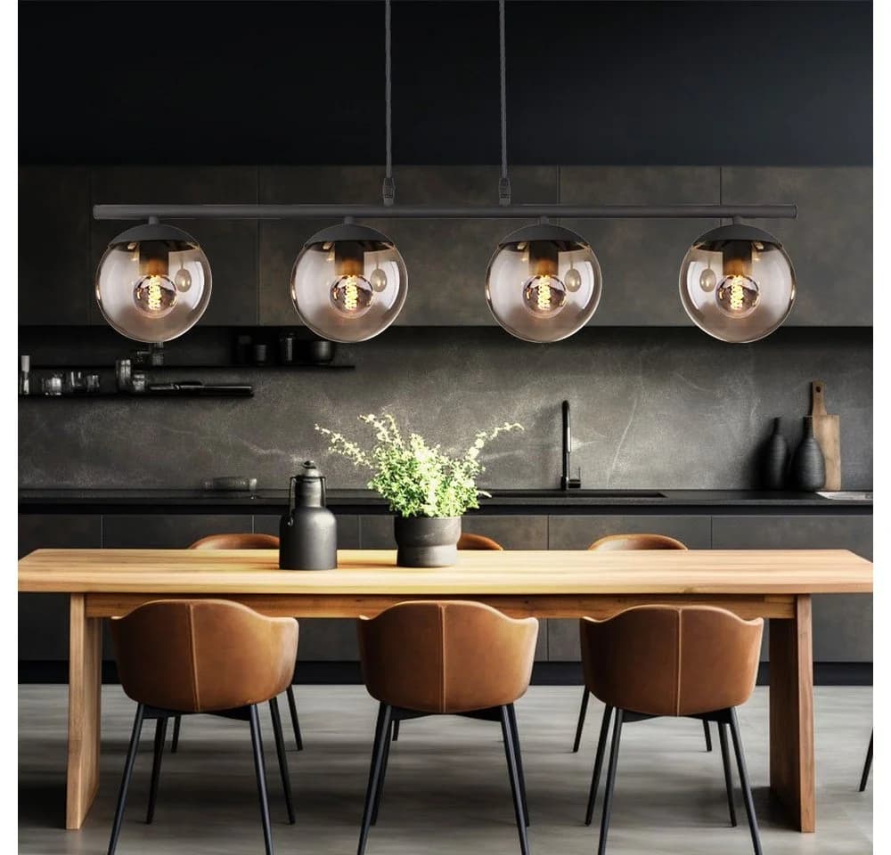 GLOBO LIGHTING Hängeleuchte Kugel Design Decken Pendel Leuchte Rauch - Bild 3