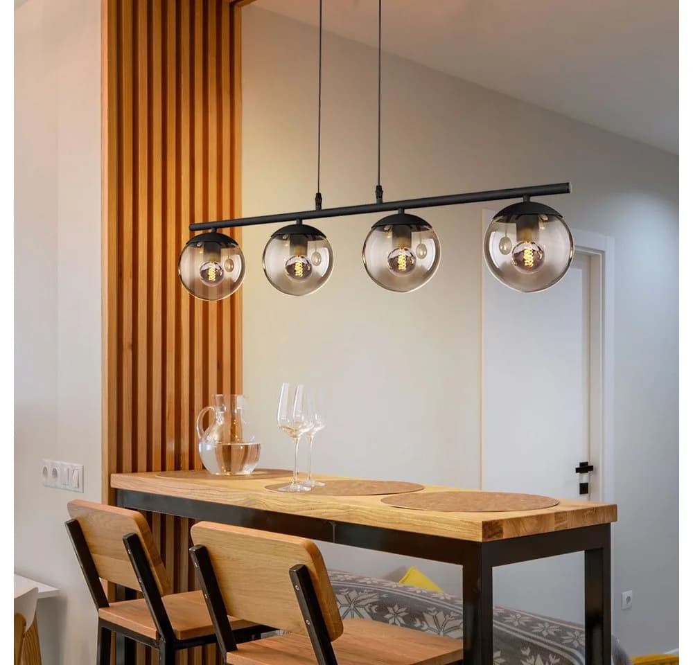 GLOBO LIGHTING Hängeleuchte Kugel Design Decken Pendel Leuchte Rauch - Bild 5