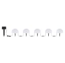 GLOBO LIGHTING 5x RGB LED Solarleuchte Halbkugel Garten Schwarz/Weiß Bild 1