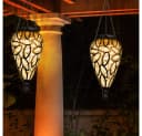 GLOBO LIGHTING Solarleuchte LED Hängeleuchte Warmweiß Tropfen Design Bild 1