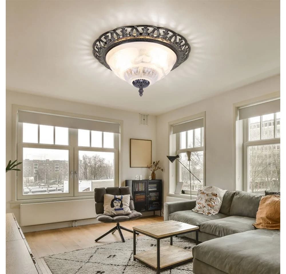 GLOBO LIGHTING LED Deckenleuchte, Warmweiß, Farbwechsel, Landhaus Stil - Bild 4