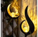 GLOBO LIGHTING Solarleuchte Flamme & Mond Design Warmweiß Bild 2