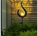 GLOBO LIGHTING Solarleuchte Flamme & Mond Design Warmweiß Bild 3
