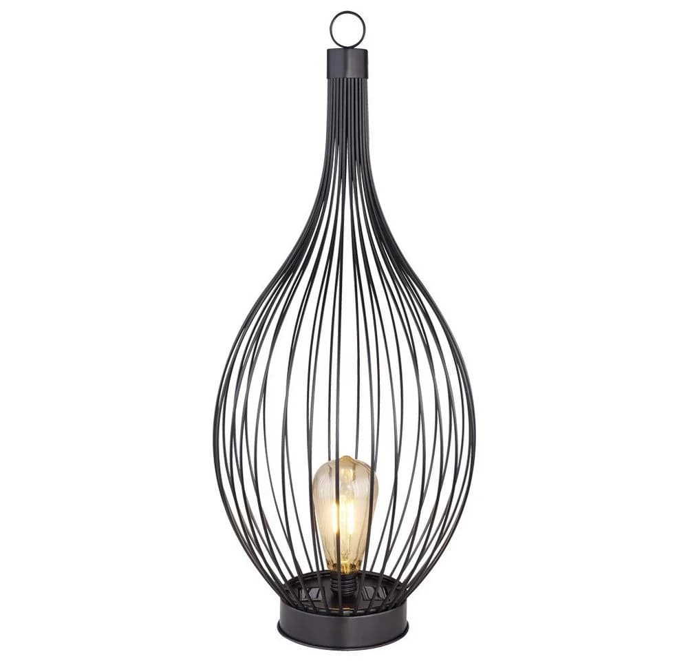 GLOBO LIGHTING LED Solarleuchte Schwarz Außenleuchte