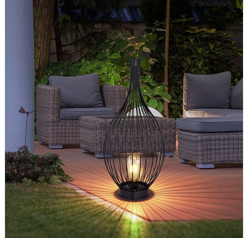 GLOBO LIGHTING LED Solarleuchte Schwarz Außenleuchte - Bild 2