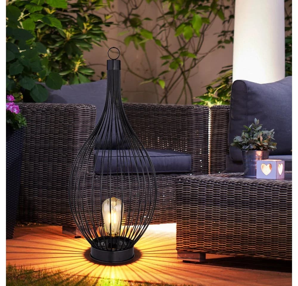 GLOBO LIGHTING LED Solarleuchte Schwarz Außenleuchte - Bild 5