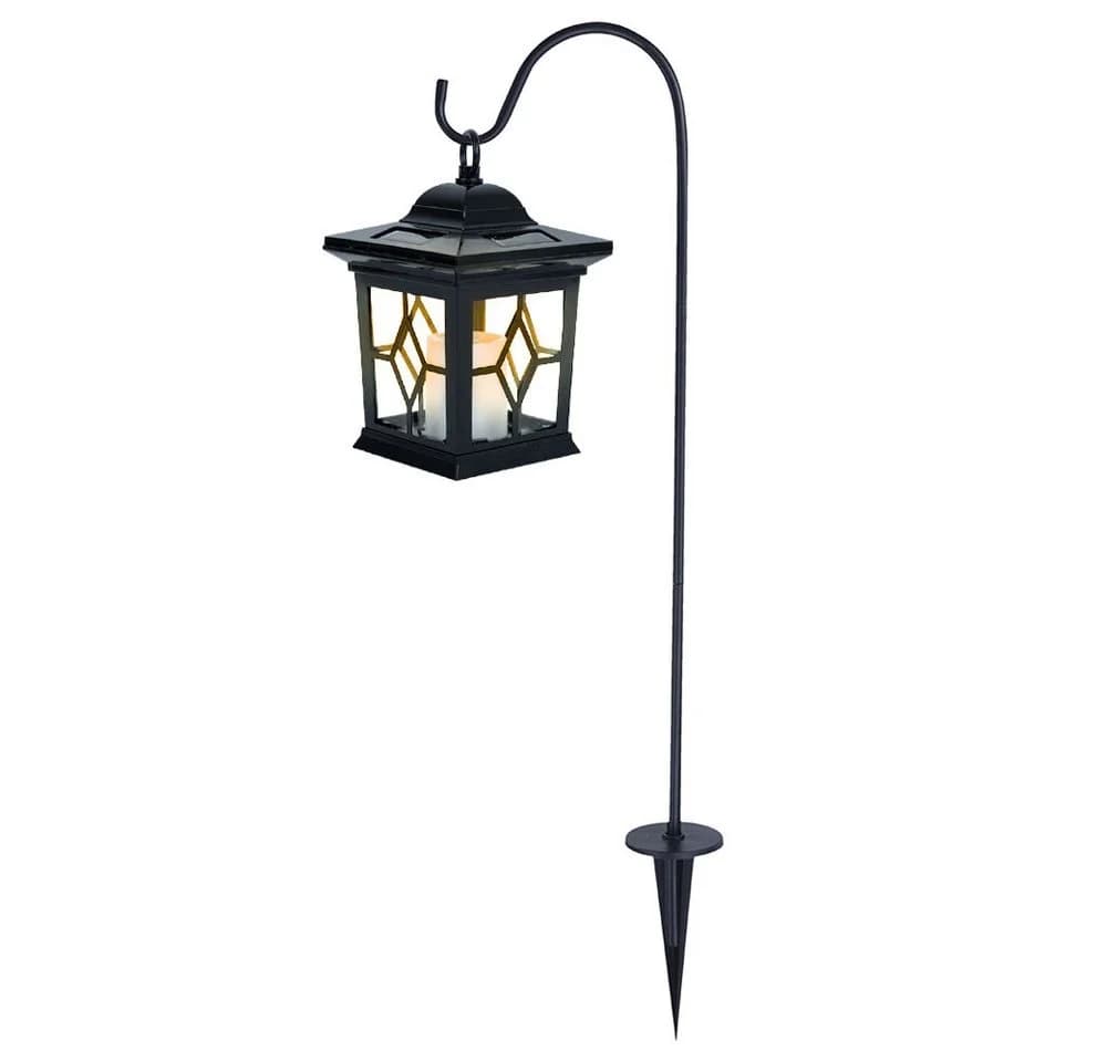 GLOBO LIGHTING LED Solarleuchte Schwarz Warmweiß mit Erdspieß - Bild 2