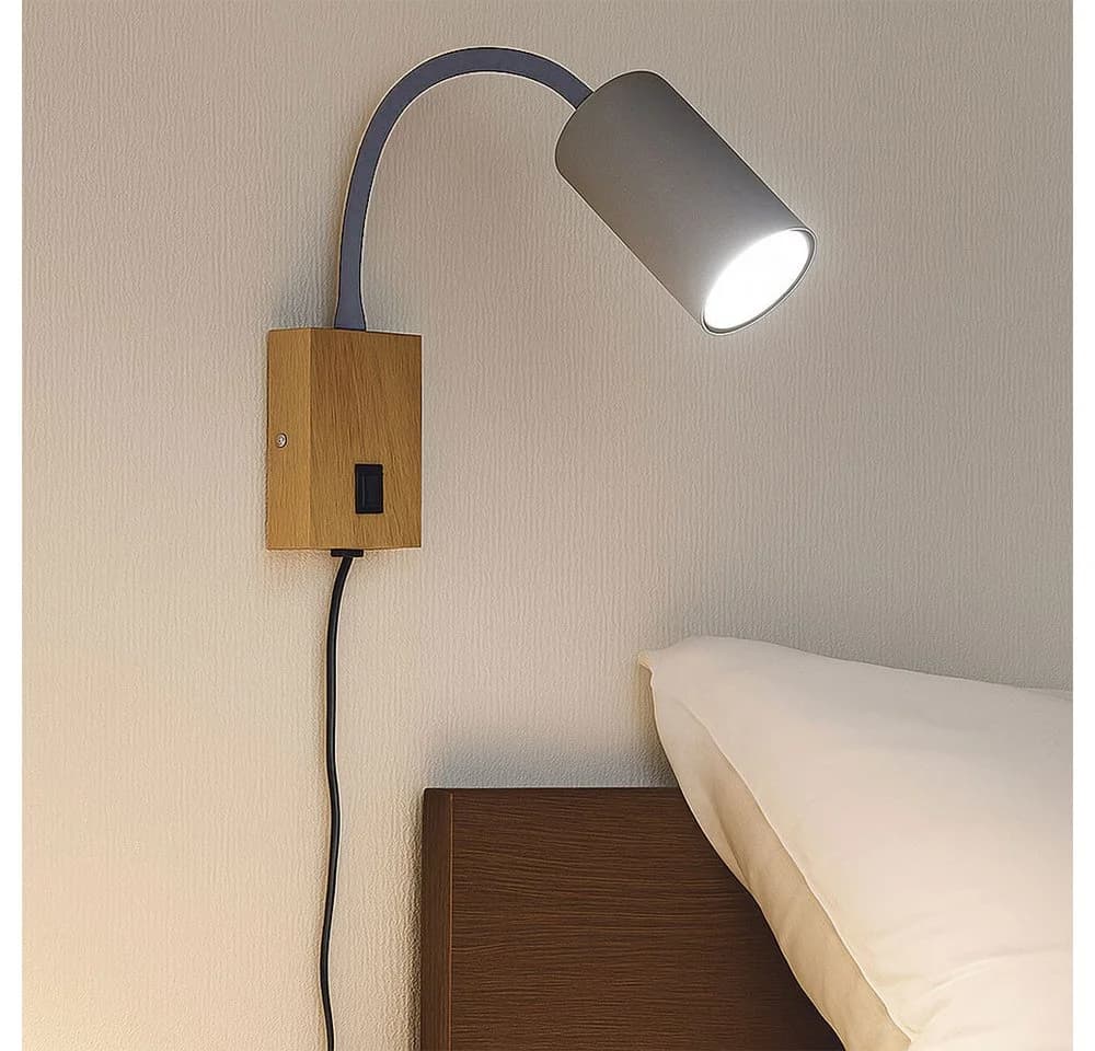 GLOBO LIGHTING Wandleuchte Schwarz/Graphit GU10 Flexibel Verstellbar