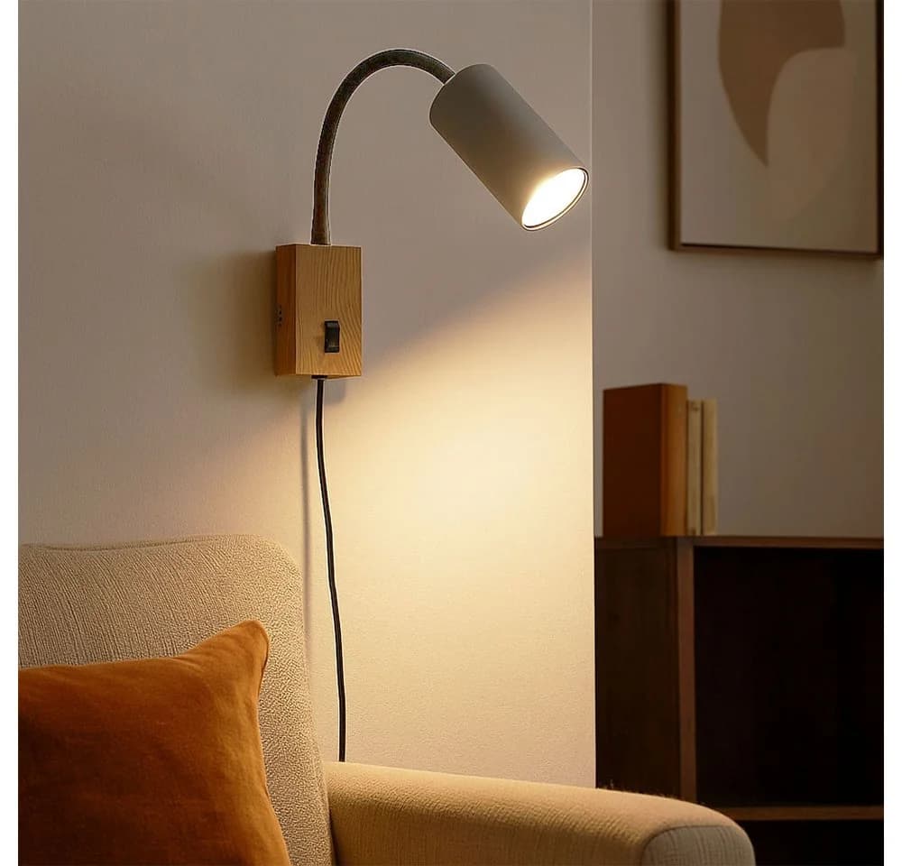 GLOBO LIGHTING Wandleuchte Schwarz/Graphit GU10 Flexibel Verstellbar - Bild 3
