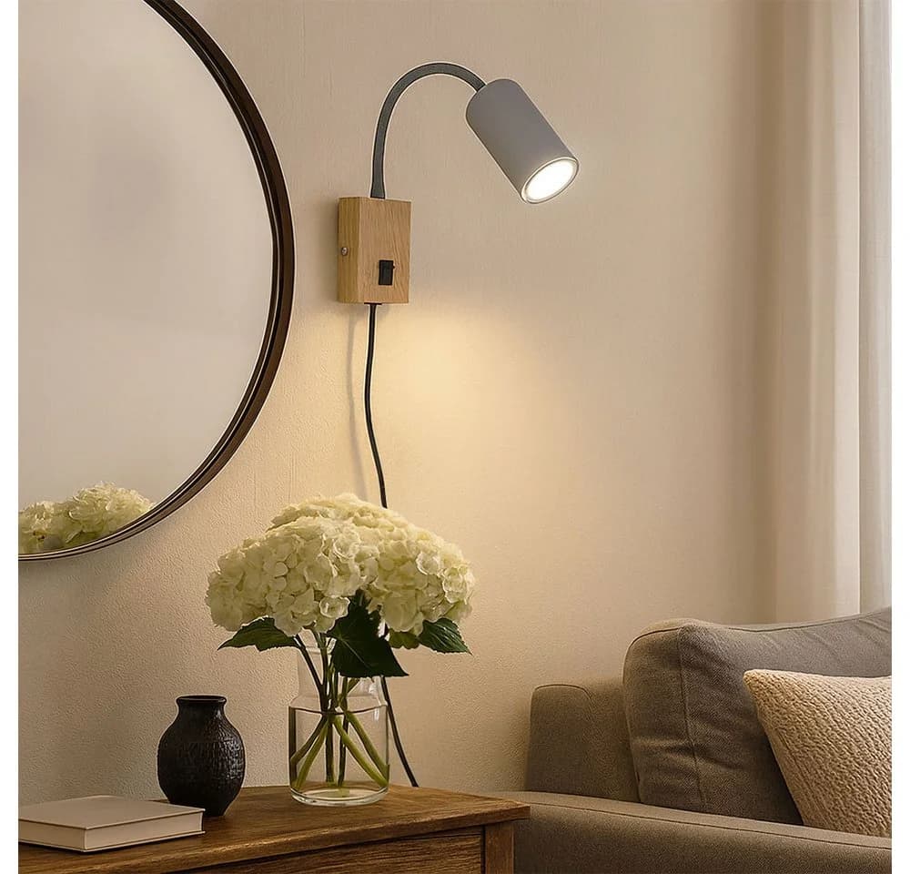 GLOBO LIGHTING Wandleuchte Schwarz/Graphit GU10 Flexibel Verstellbar - Bild 4