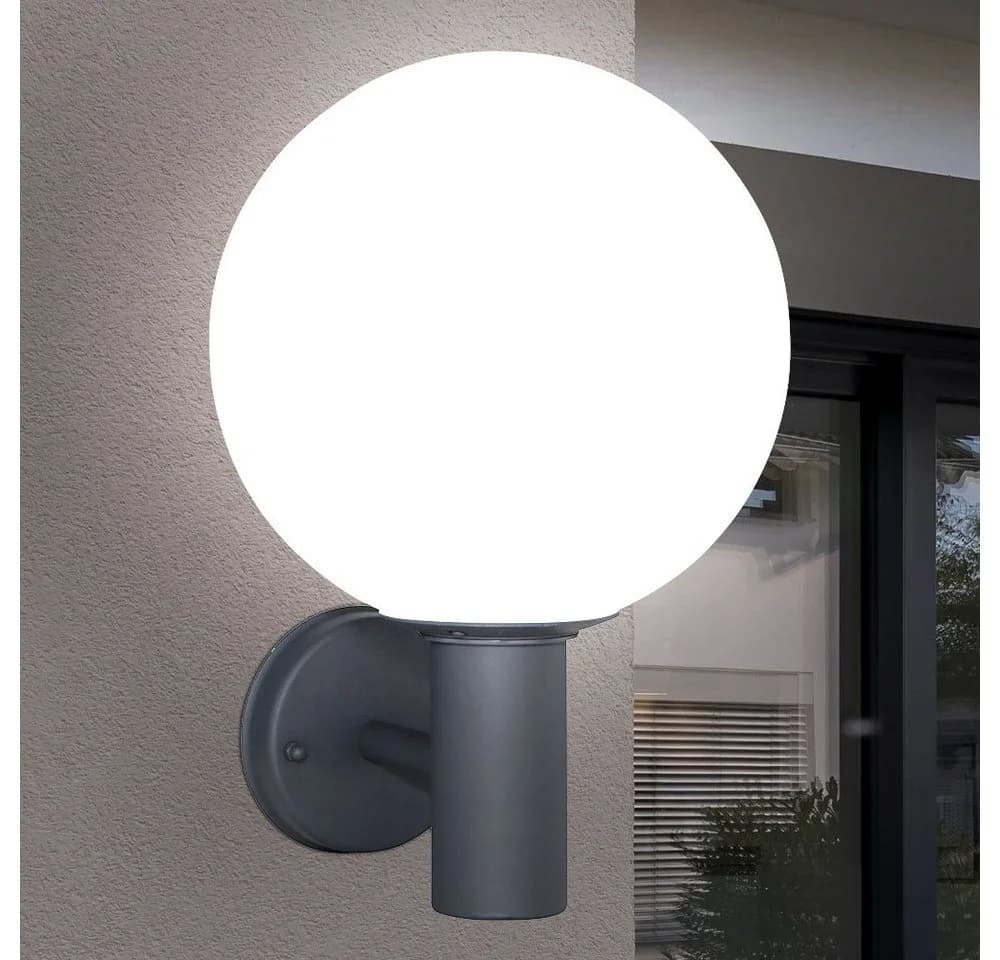 GLOBO LIGHTING Außen-Wandleuchte Edelstahl Anthrazit - Bild 4