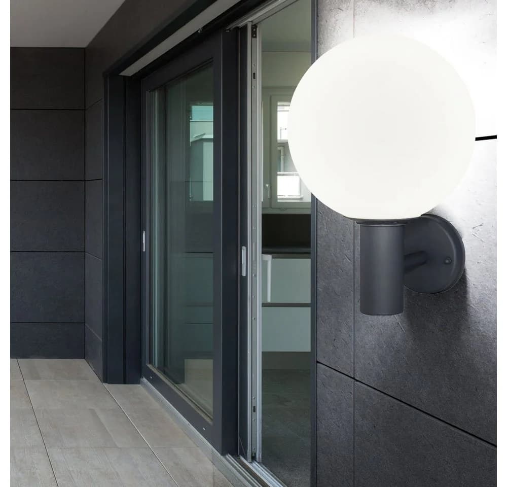 GLOBO LIGHTING Außen-Wandleuchte Edelstahl Anthrazit - Bild 5