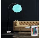 GLOBO LIGHTING LED Stehlampe Weiß Silber Höhenverstellbar mit RGB Fernbedienung Bild 5