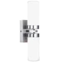 GLOBO LIGHTING LED Wandleuchte Silber IP44 mit Leuchtmittel Bild 2