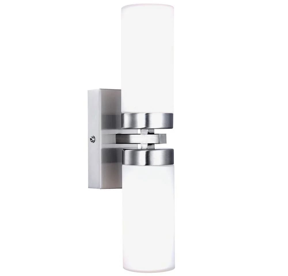 GLOBO LIGHTING LED Wandleuchte Silber IP44 mit Leuchtmittel - Bild 2